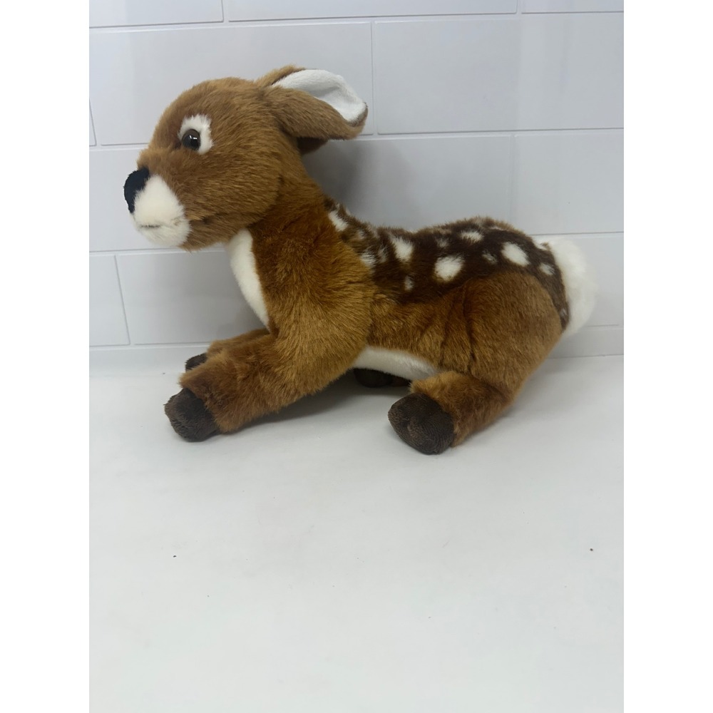 Ganz Plush Deer Fawn Stuffed Animal Brown White Spotted Woodland 11 Inch